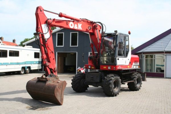 O&K MH-City Mob-kraan. Hydr-stelgiek, Brede-banden (1998)
